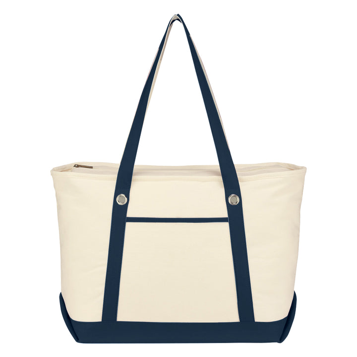 Large 12 Oz. Cotton Canvas Sailing Tote Bag