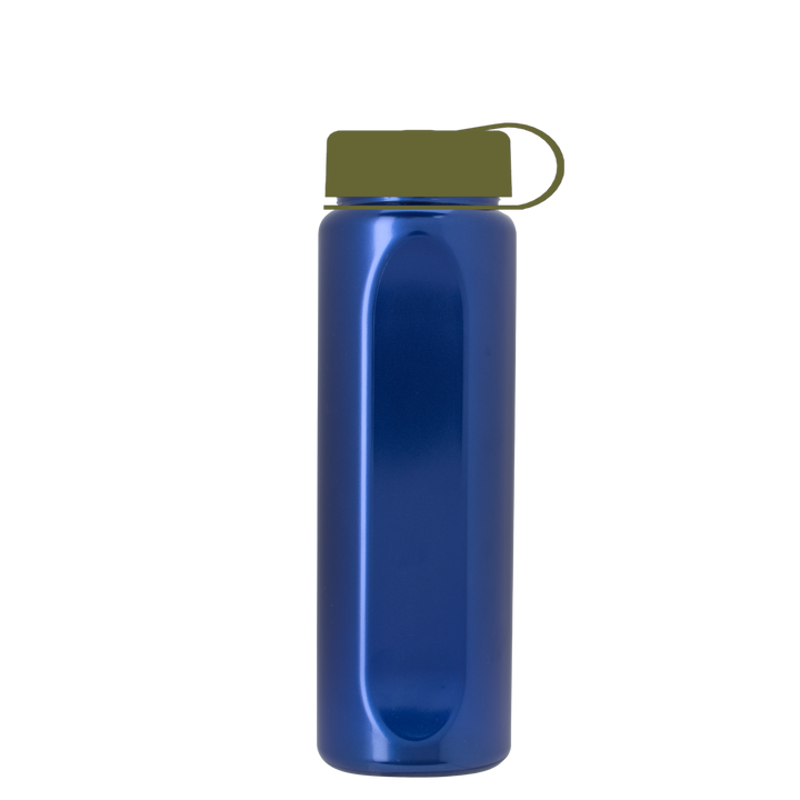 Boss Embossed RPET Bottle with Tethered Lid - 26 oz.
