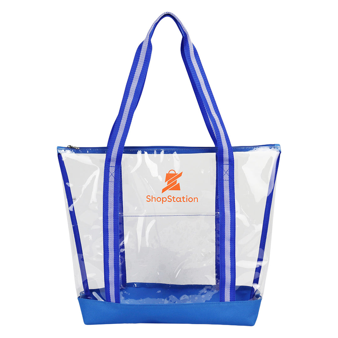 Diamond Clear TPU Zippered Tote