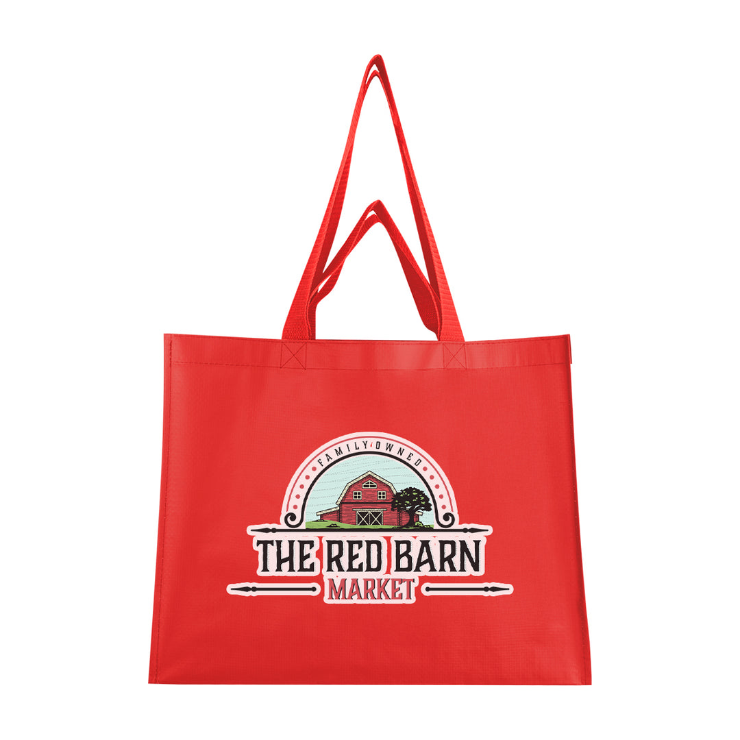 Matte Laminated Recycled Non-Woven Dual Handle Shopper Tote Bag