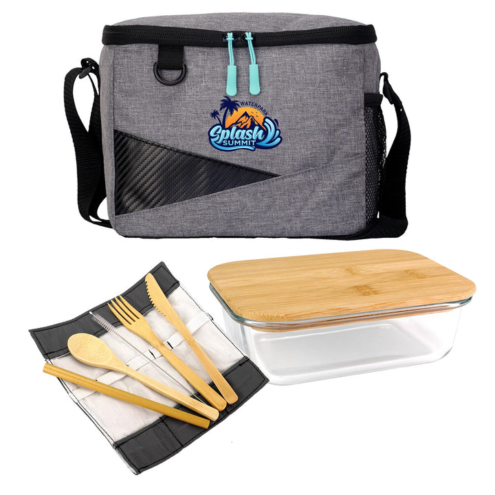 RECYCLED COOLER & BAMBOO SET