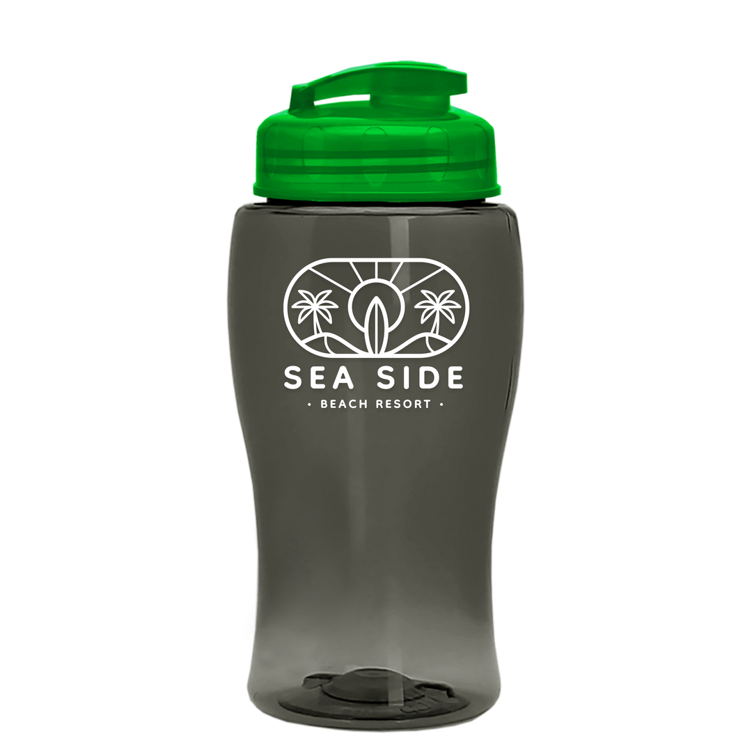 Poly-Pure Jr. - 18 oz. Transparent Bottle with USA Flip