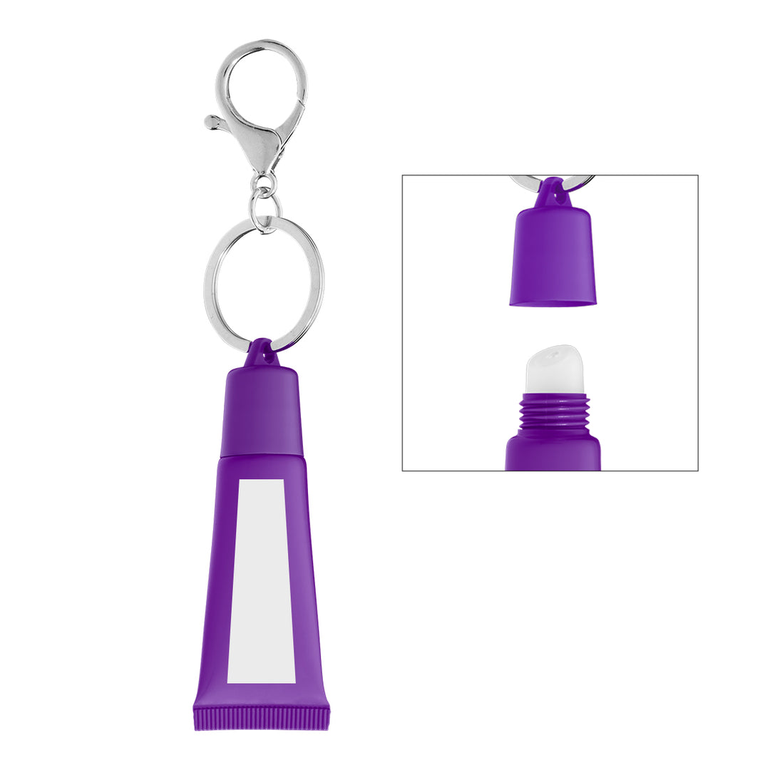 Squeeze Tube Lip Moisturizer with Key Ring