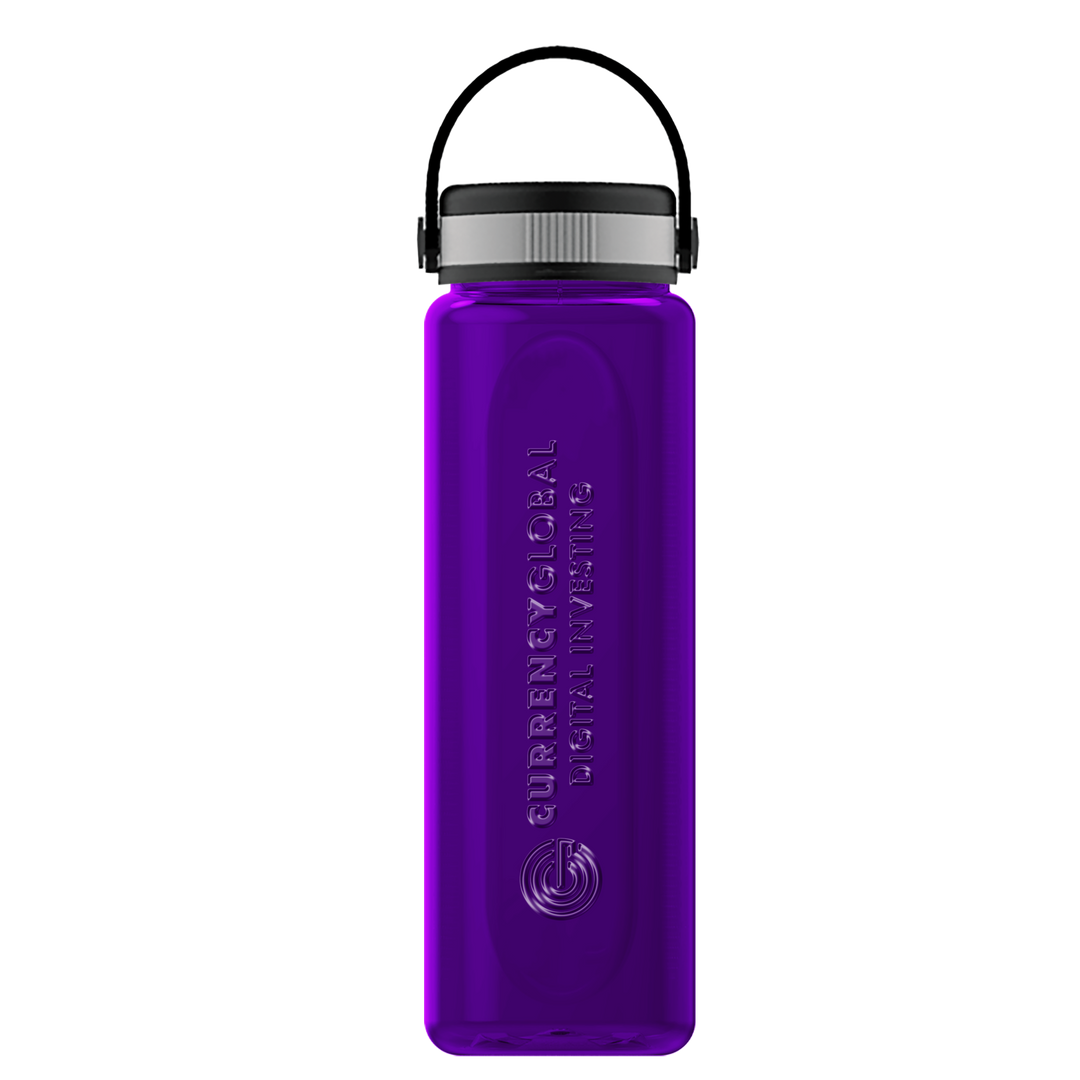 Boss Embossed RPET Bottle with Grip Lid - 26 oz.