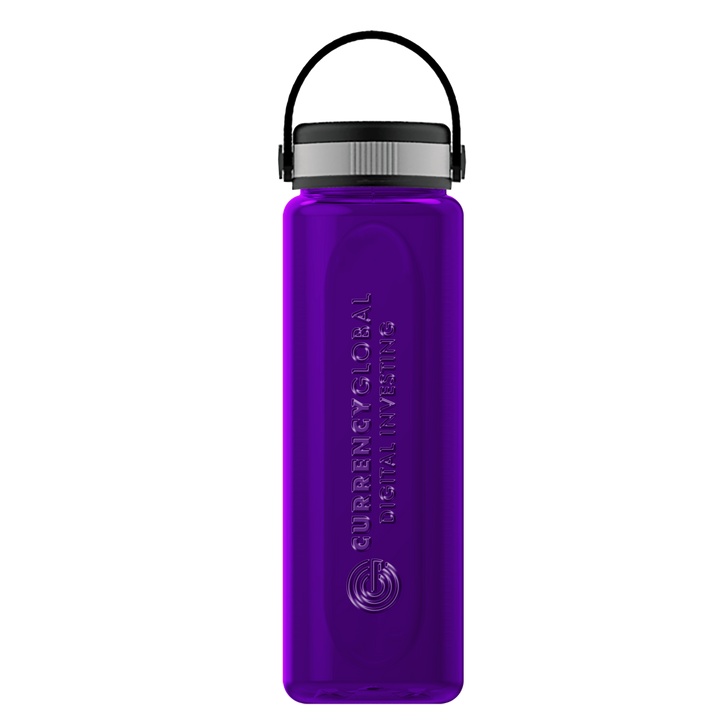 Boss Embossed RPET Bottle with Grip Lid - 26 oz.