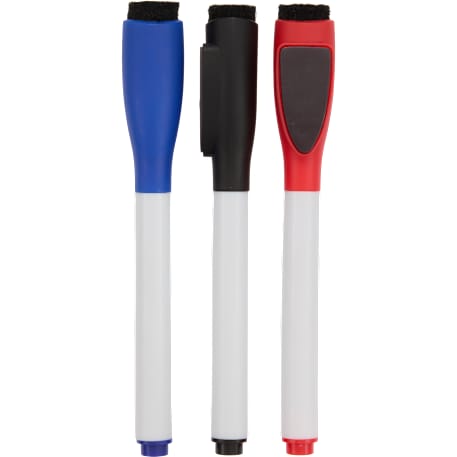 3-Piece Recycled Dry Erase Marker Set