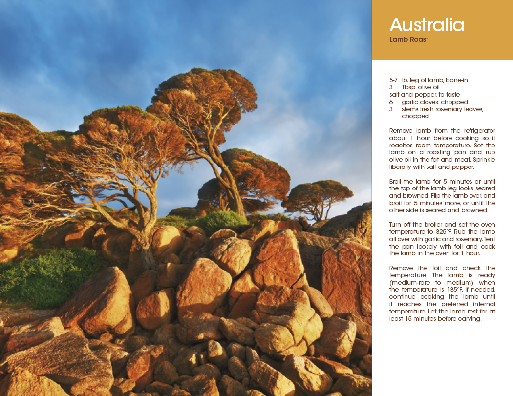 Triumph® Calendars World Scenes with Recipe Calendar
