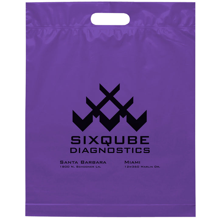 Die Cut Handle Bag - 15W x 19H x 3 - Flexo Ink Print