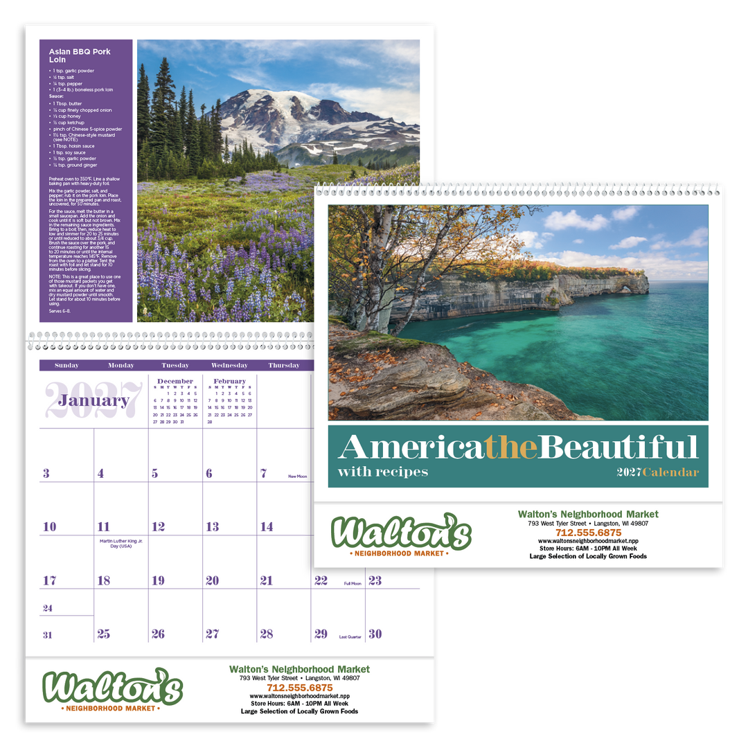 Triumph® Calendars America the Beautiful with Recipes Calendar