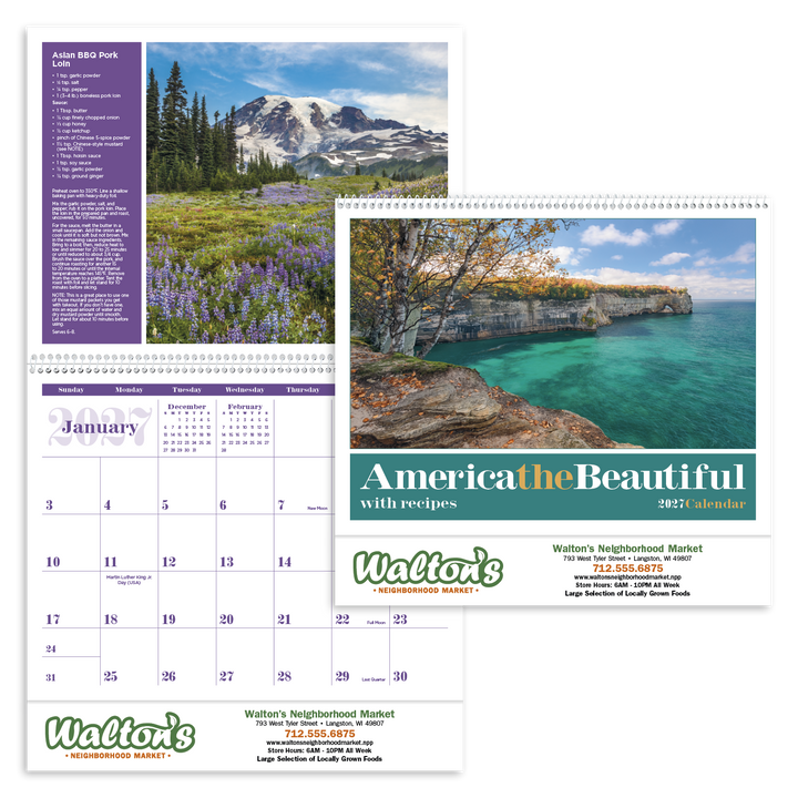 Triumph® Calendars America the Beautiful with Recipes Calendar
