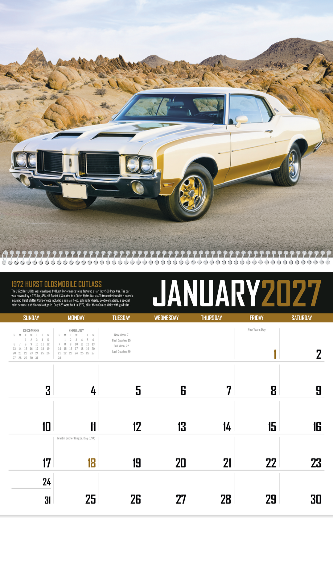 Triumph® Calendars Muscle Cars Calendar