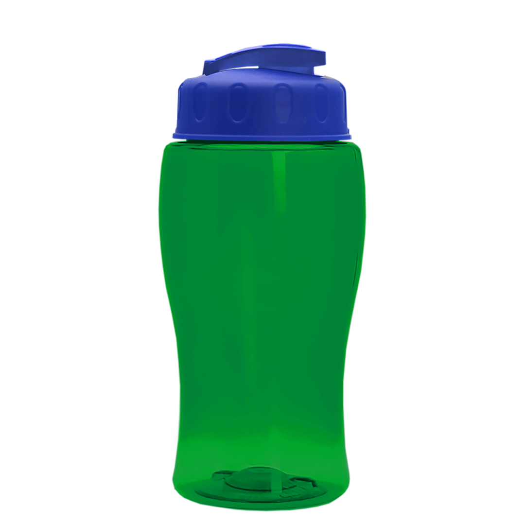 Poly-Pure Jr. - 18 oz. Transparent Bottle with USA Flip