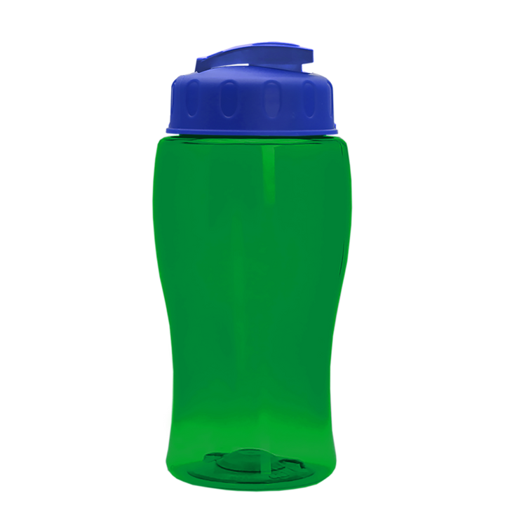 Poly-Pure Jr. - 18 oz. Transparent Bottle with USA Flip