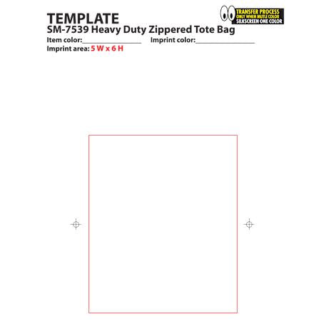 Heavy Duty Zippered Convention Tote