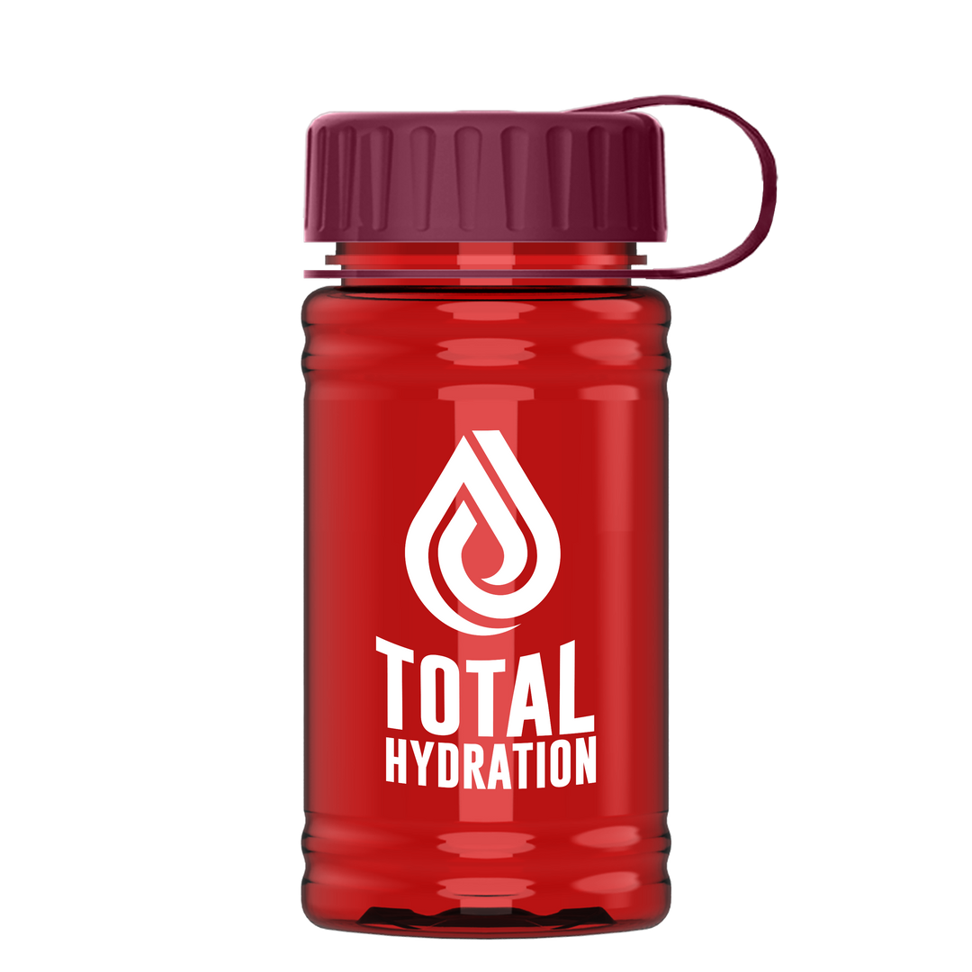 Mini RPET Bottle with Tethered Lid - 16 oz.