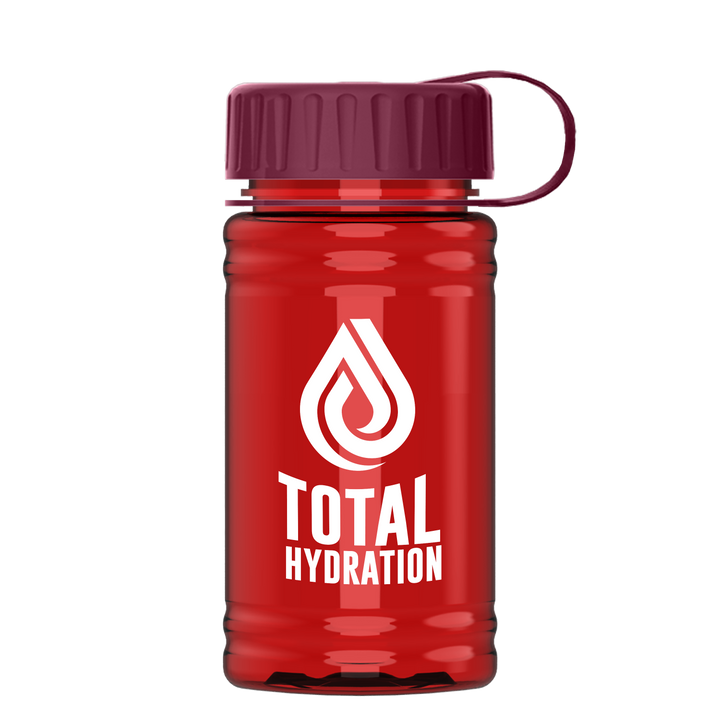 Mini RPET Bottle with Tethered Lid - 16 oz.