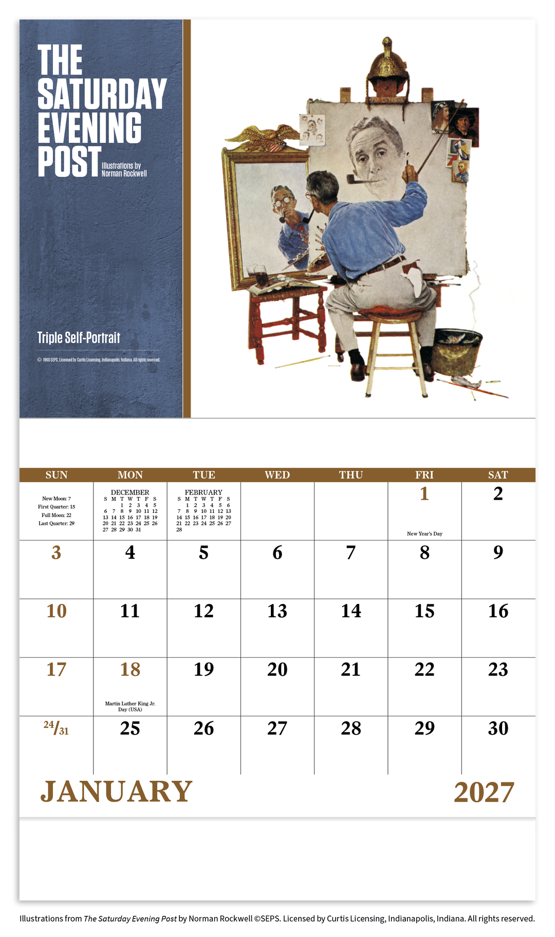 Good Value™  The Saturday Evening Post Illustrations by Norman Rockwell – Stapled Calendar