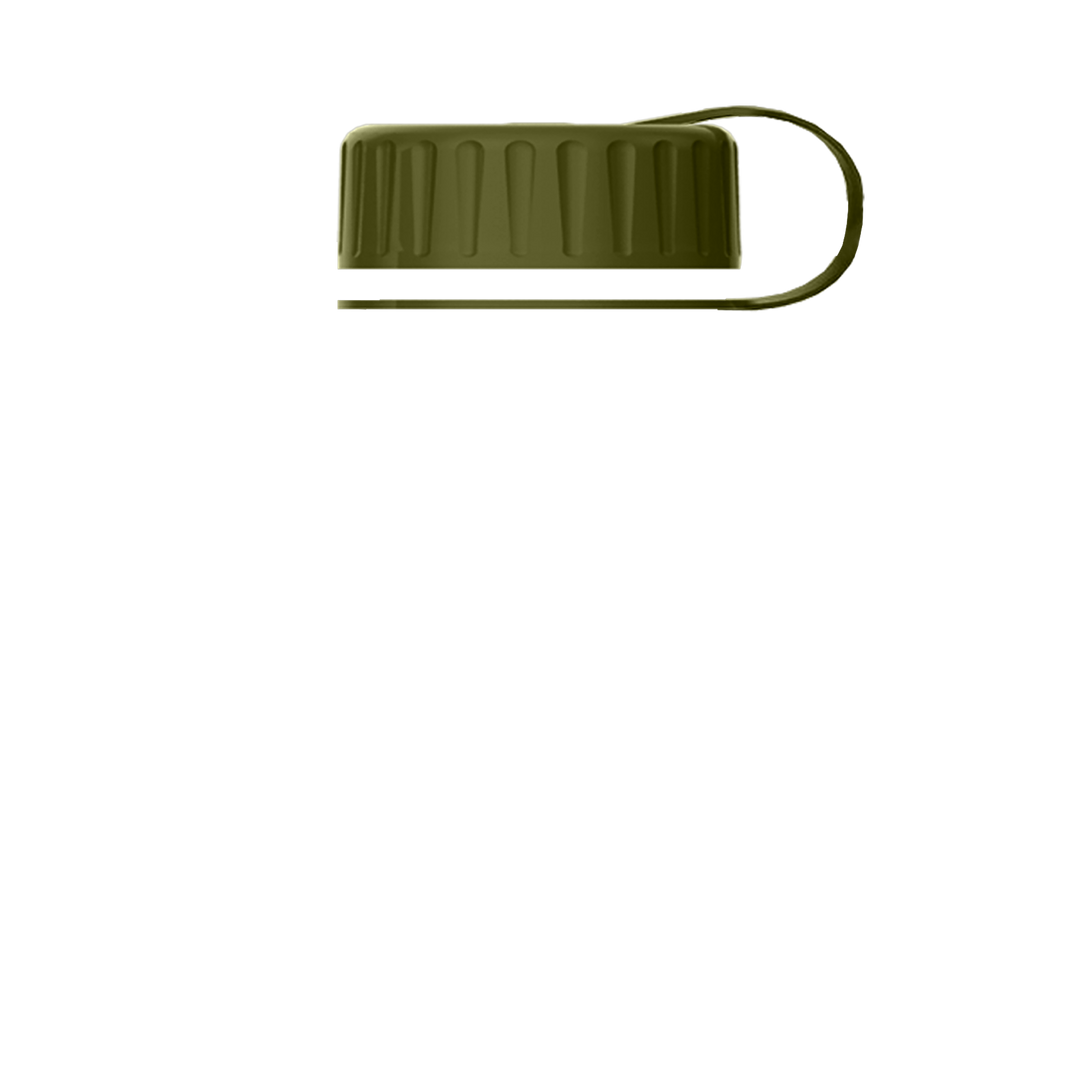 Mini RPET Bottle with Tethered Lid - 16 oz.
