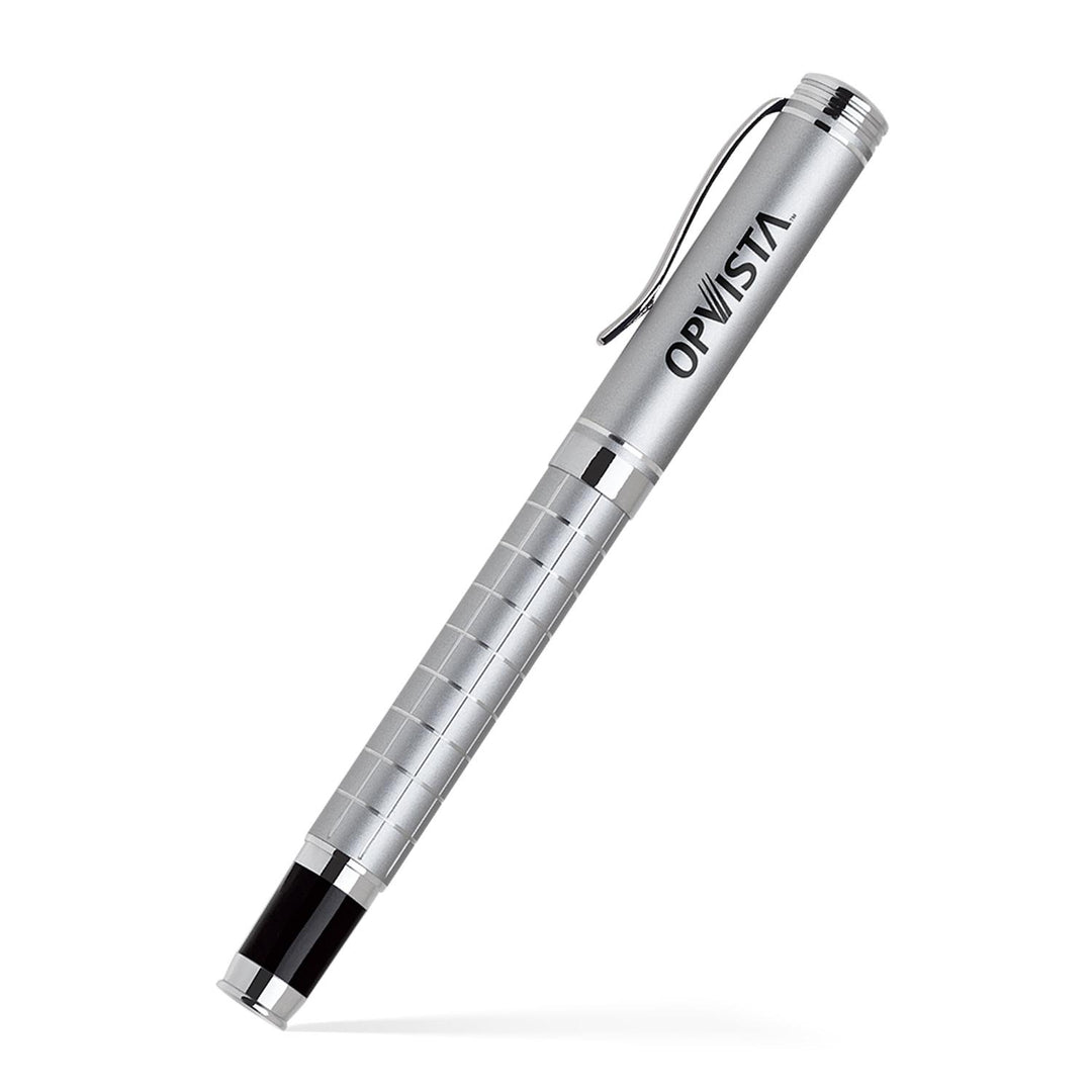 Grid Barrel Rollerball Metal Pen