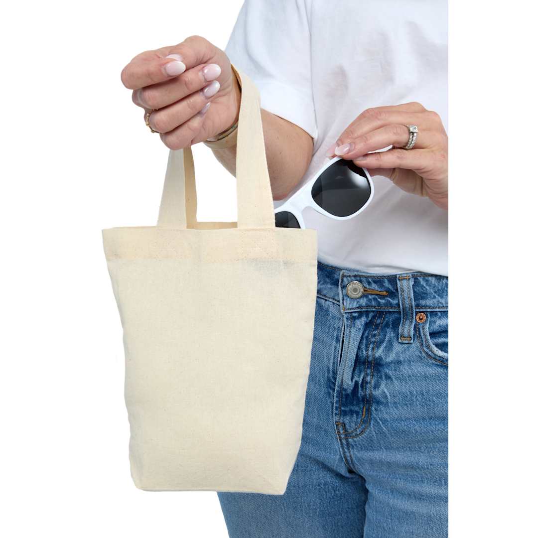 Mini 4oz Organic Cotton Tote