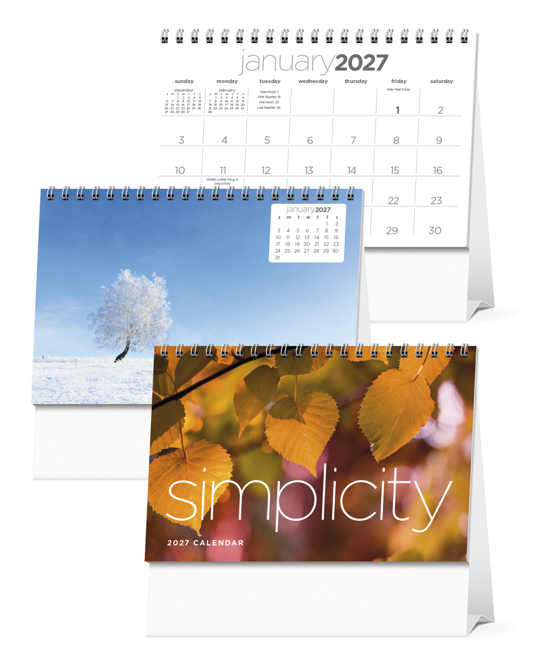 Triumph® Calendars Simplicity Large Desk Calendar
