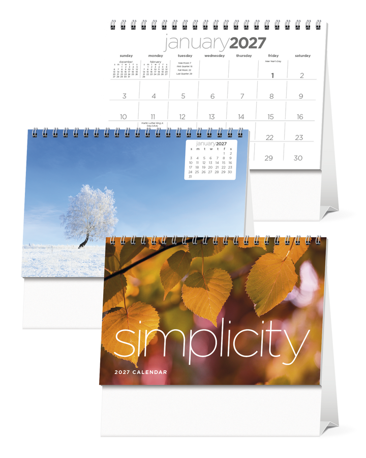 Triumph® Calendars Simplicity Large Desk Calendar