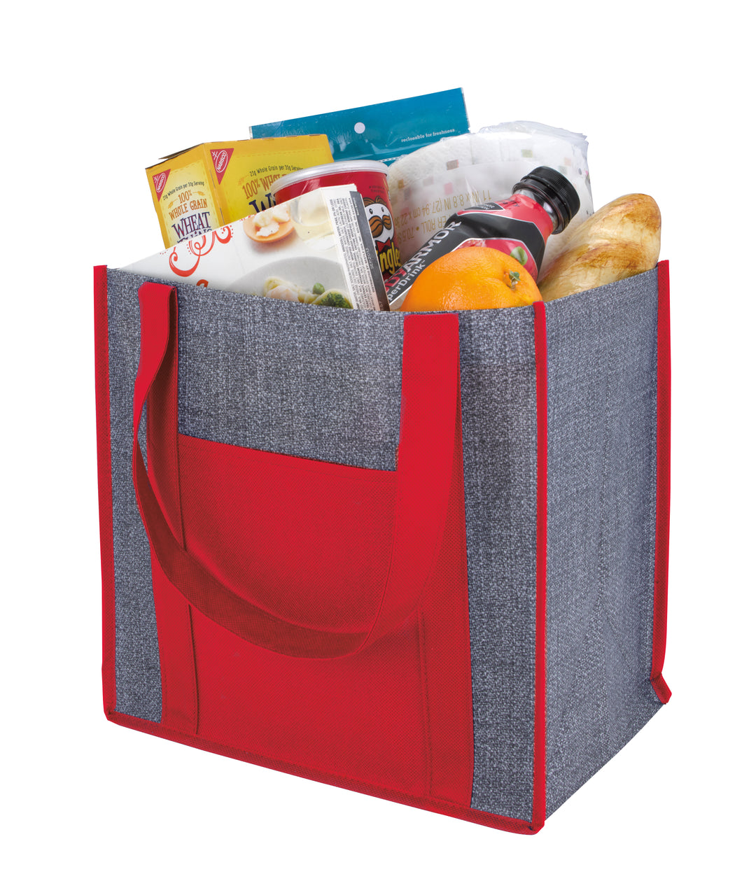 Good Value™ Laminated Heathered Non-Woven Grocery Tote