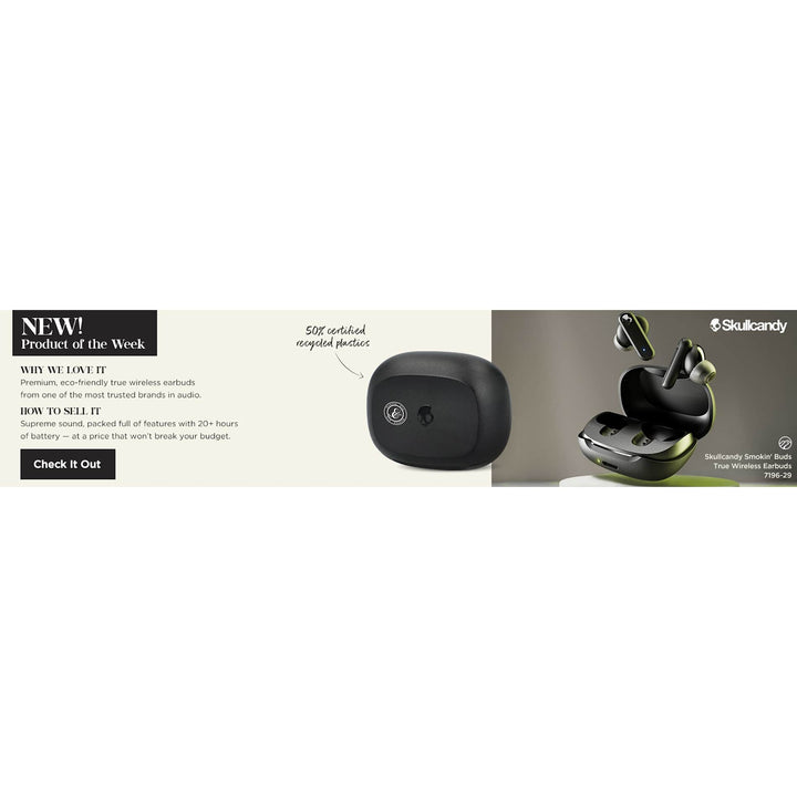 Skullcandy Smokin' Buds True Wireless Earbuds