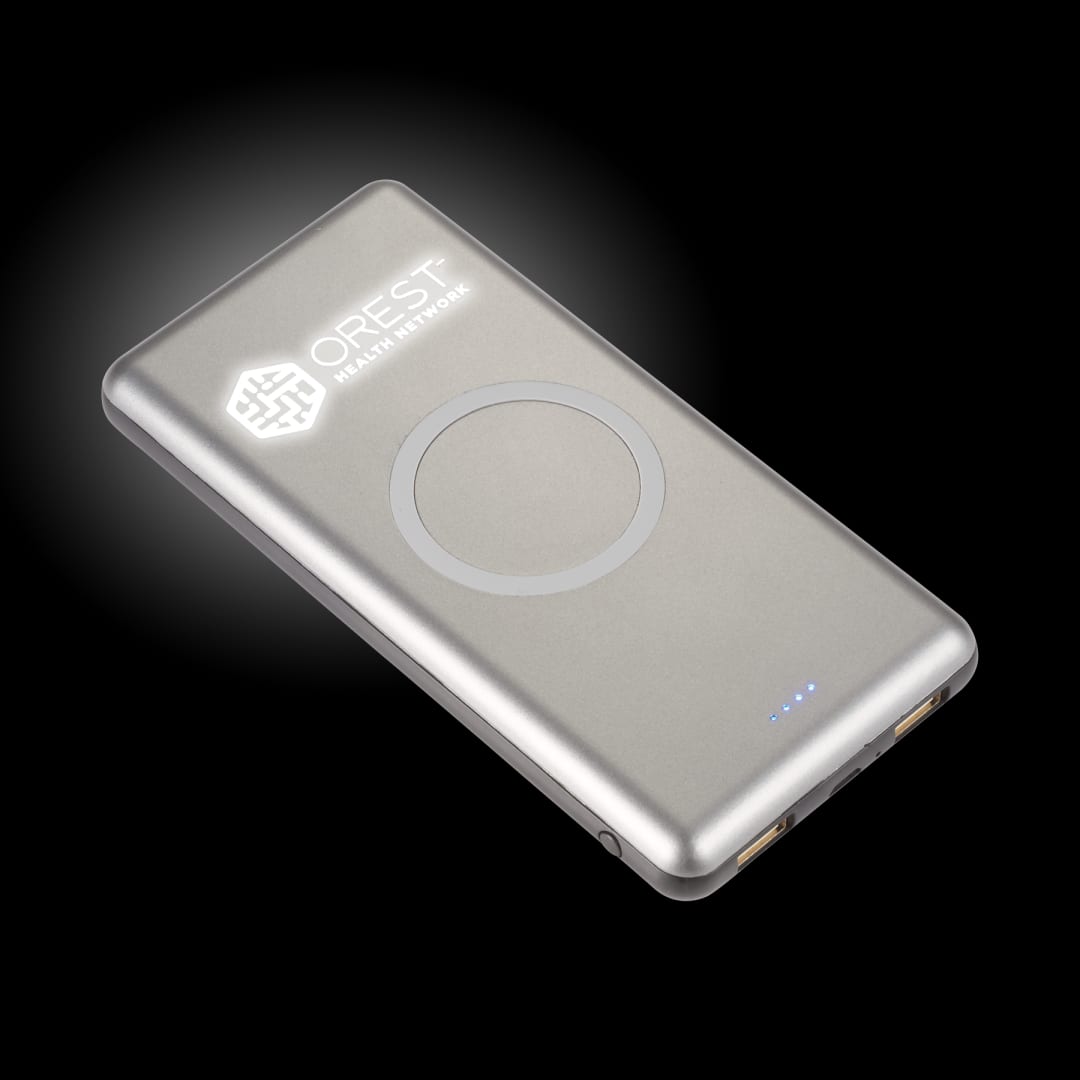 UL Listed Light Up Qi 10000 Wireless Power Bank