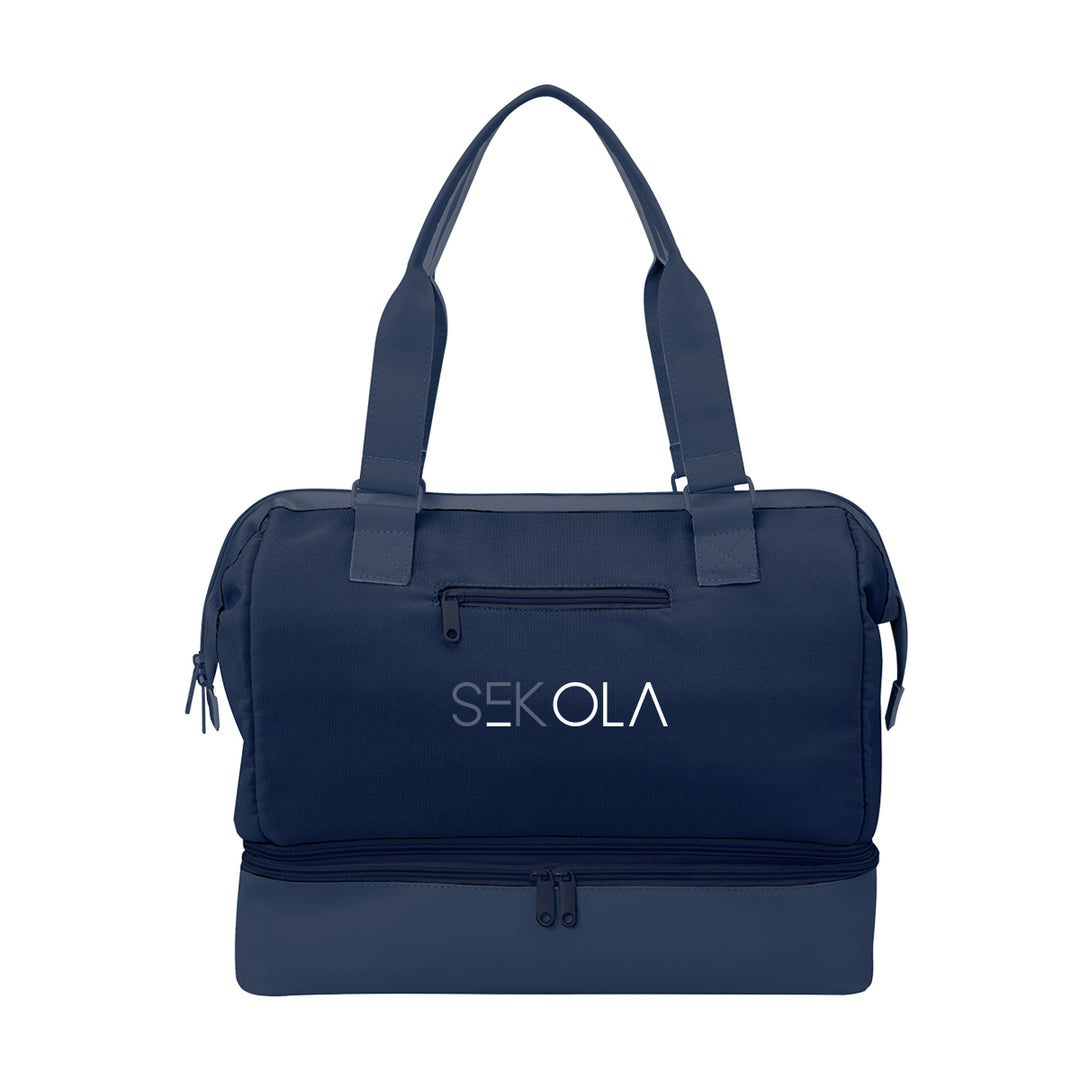The Weekender Mini Travel Bag With Drop Bottom
