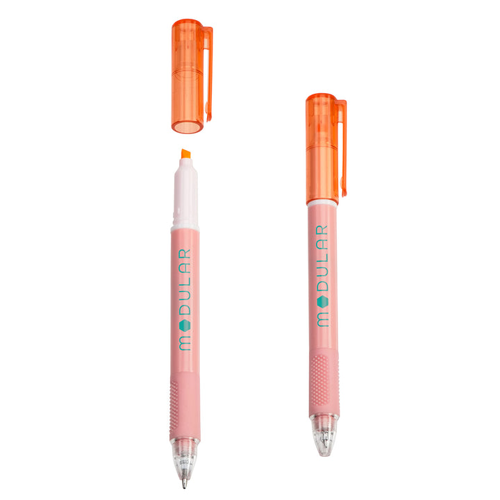 Skywriter Combo Recycled Plastic Ball Pen & Highlighter