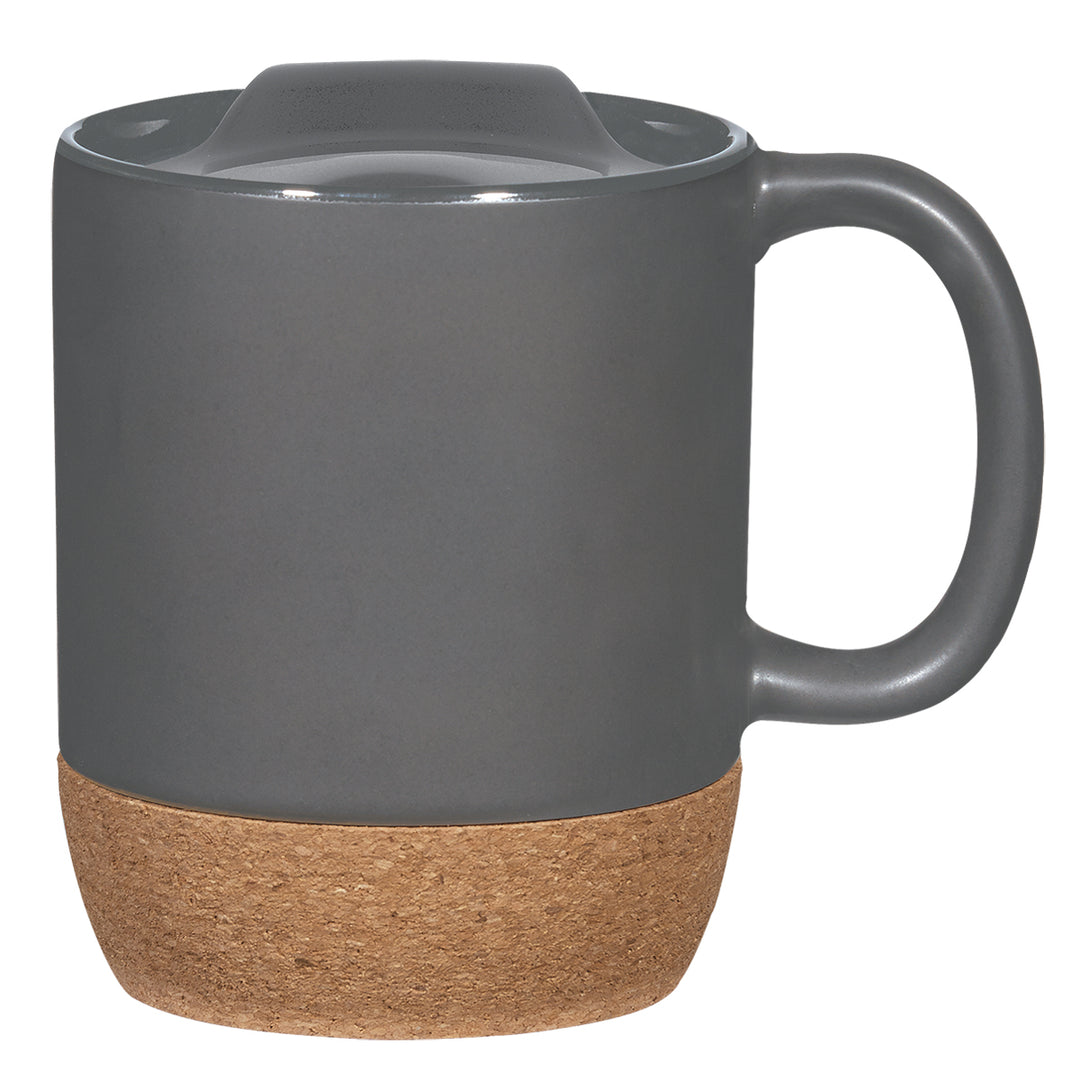 14 Oz. Full Color Cork Base Ceramic Mug