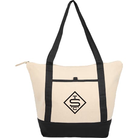 Isle 8oz Organic Cotton Zippered Tote