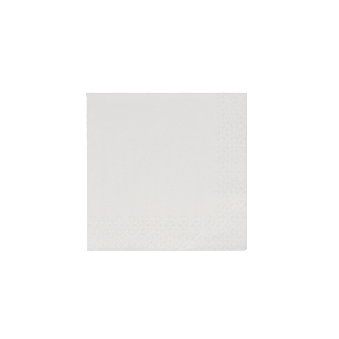 Beverage Napkin 3 Ply 1/4 Fold White Digital Print