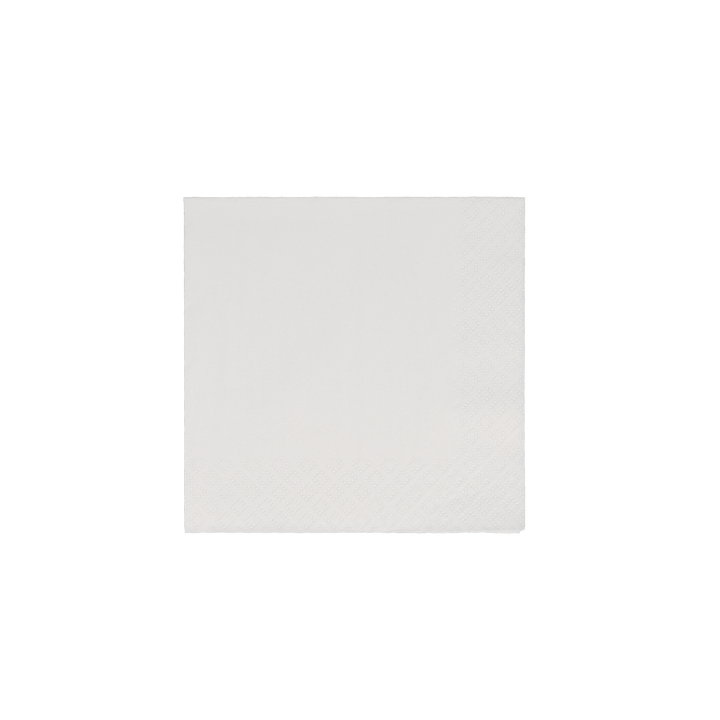 Beverage Napkin 3 Ply 1/4 Fold White Digital Print