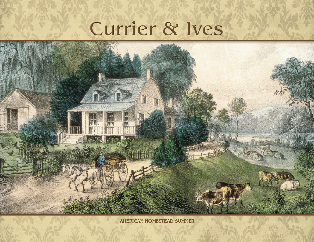 Good Value™ Currier & Ives - Stapled Calendar