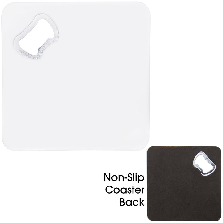 Square Bottle Opener Coaster