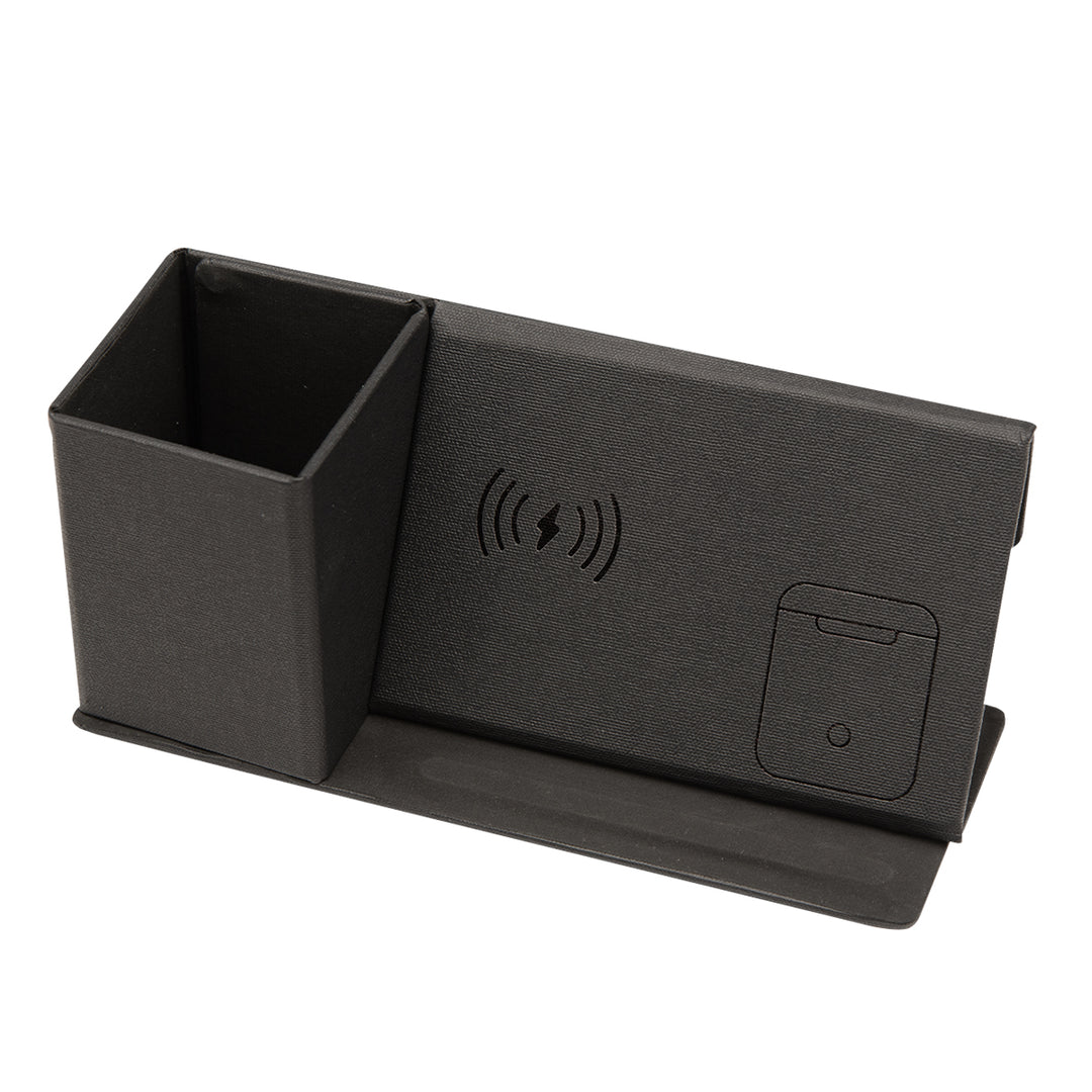 Wireless Charging Desk Organizer With Dry Erase Board