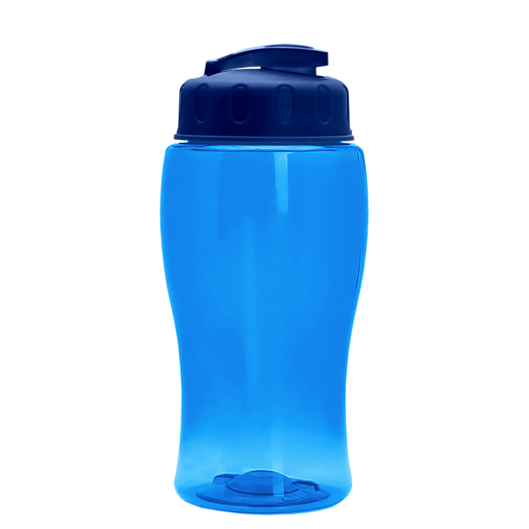 Poly-Pure Jr. - 18 oz. Transparent Bottle with USA Flip
