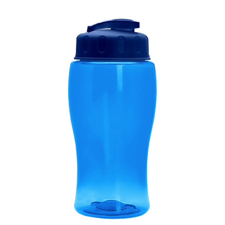 Poly-Pure Jr. - 18 oz. Transparent Bottle with USA Flip