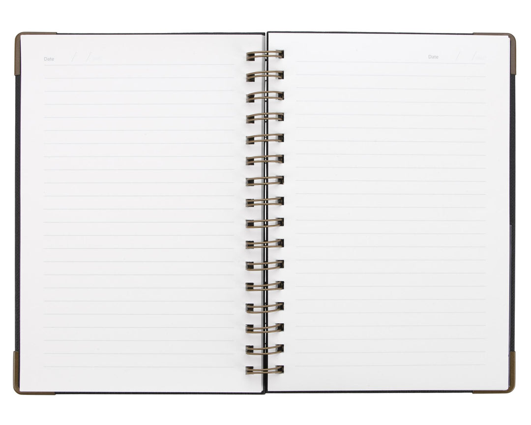 Good Value™ Woven Paper Hardback With Metal Accents Notebook