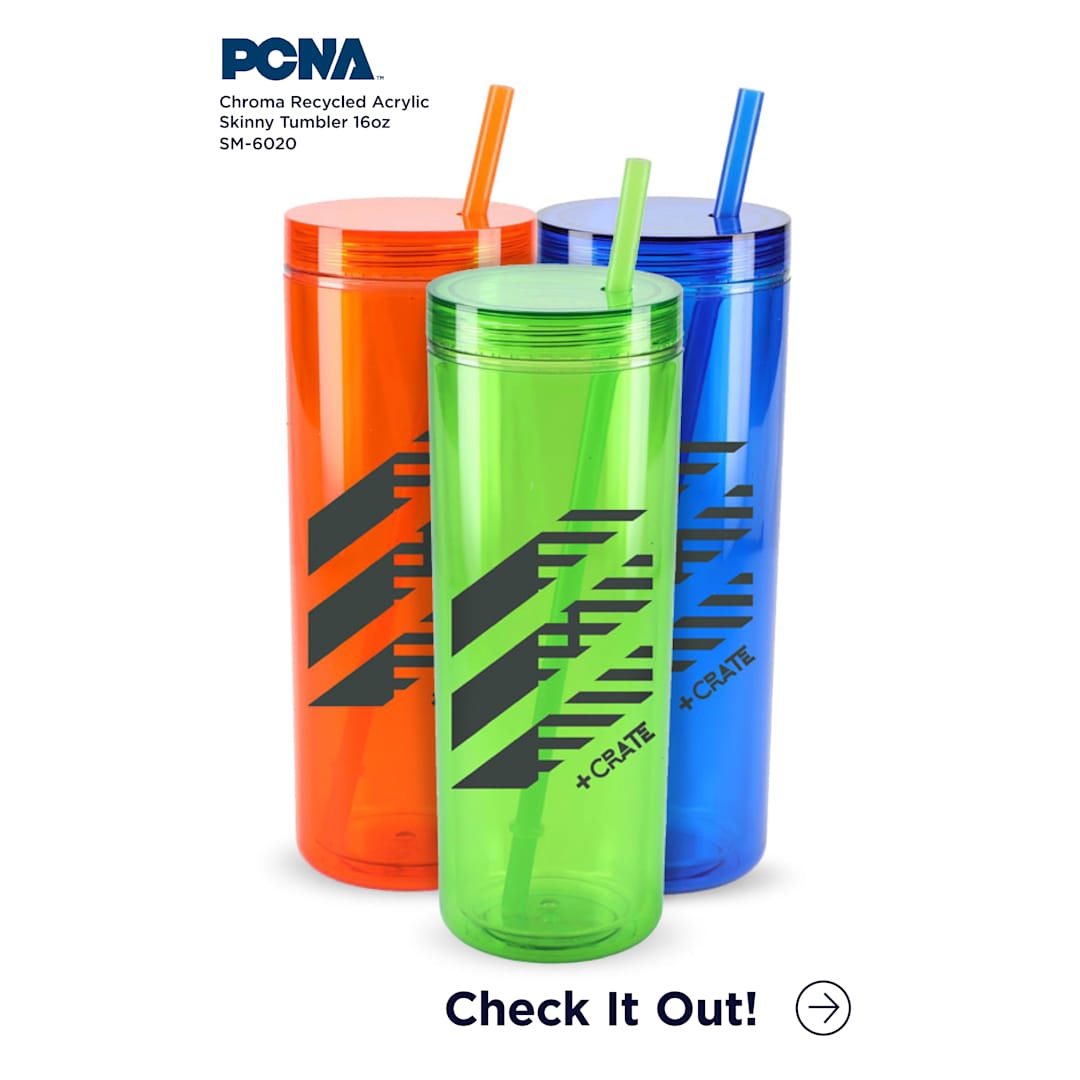 Chroma Recycled Acrylic Straw Tumbler 16oz
