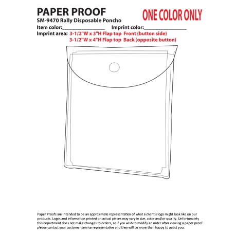 Rally Disposable Poncho