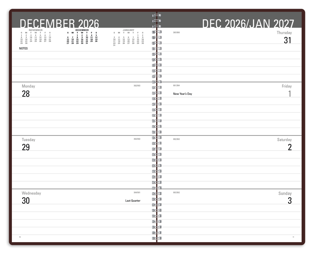 Triumph® Calendars Classic Weekly Desk Planner
