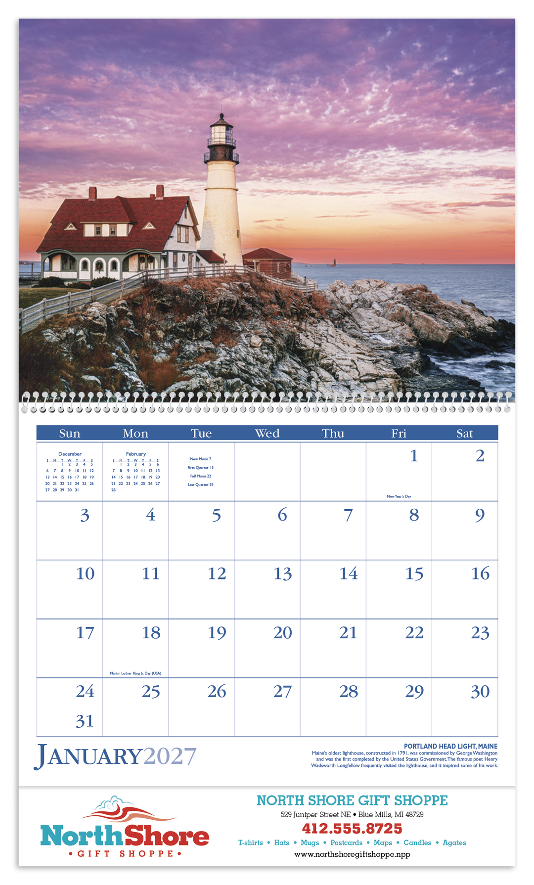 Triumph® Calendars Lighthouses Calendar