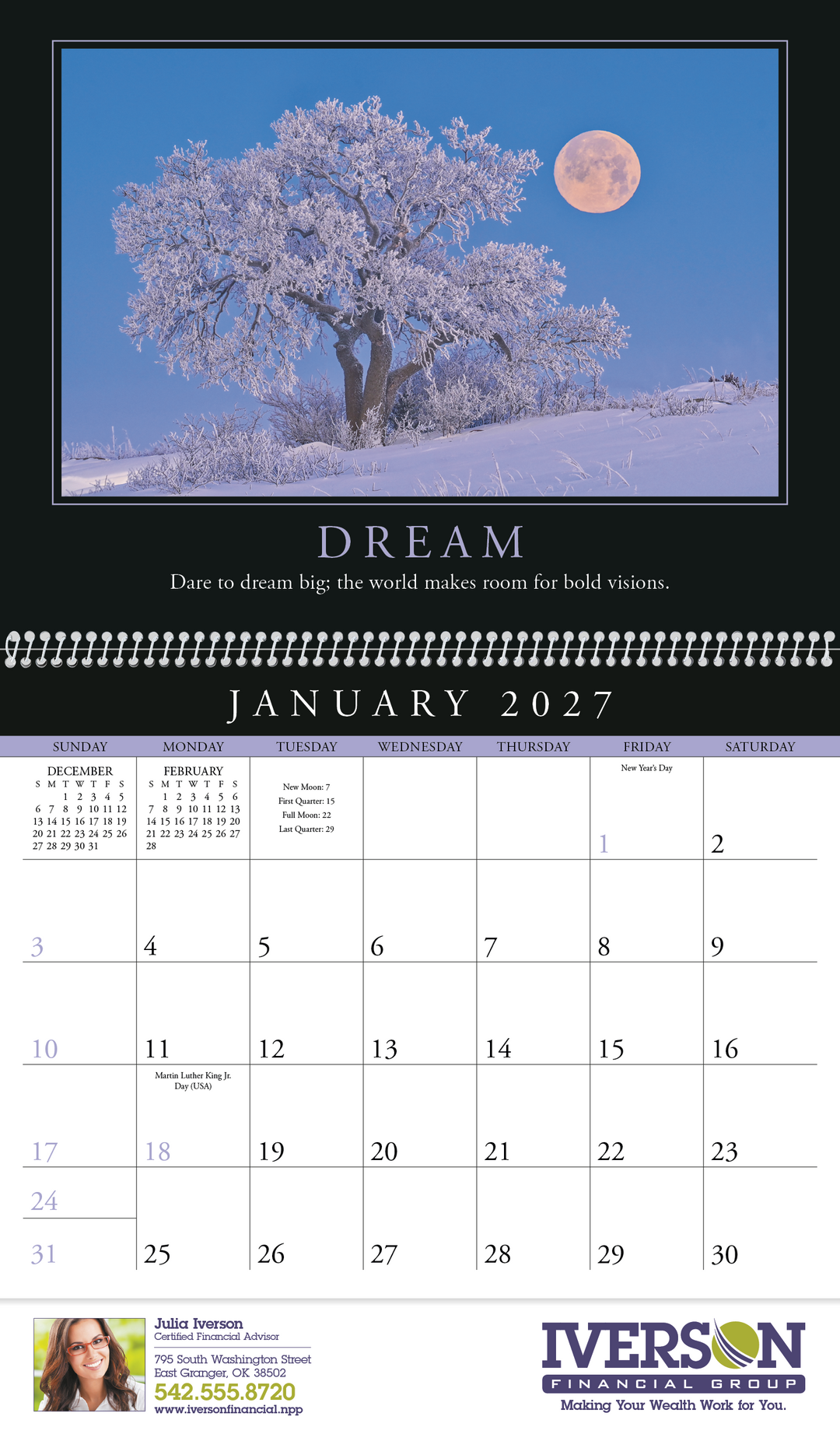 Triumph® Calendars Motivations Calendar