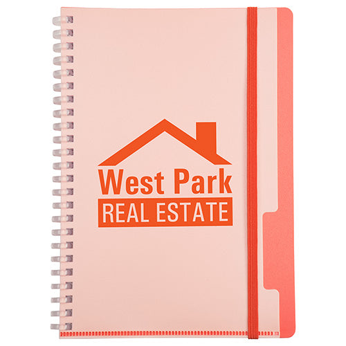 Arcadia Soft Spiral Notebook with Front Pocket