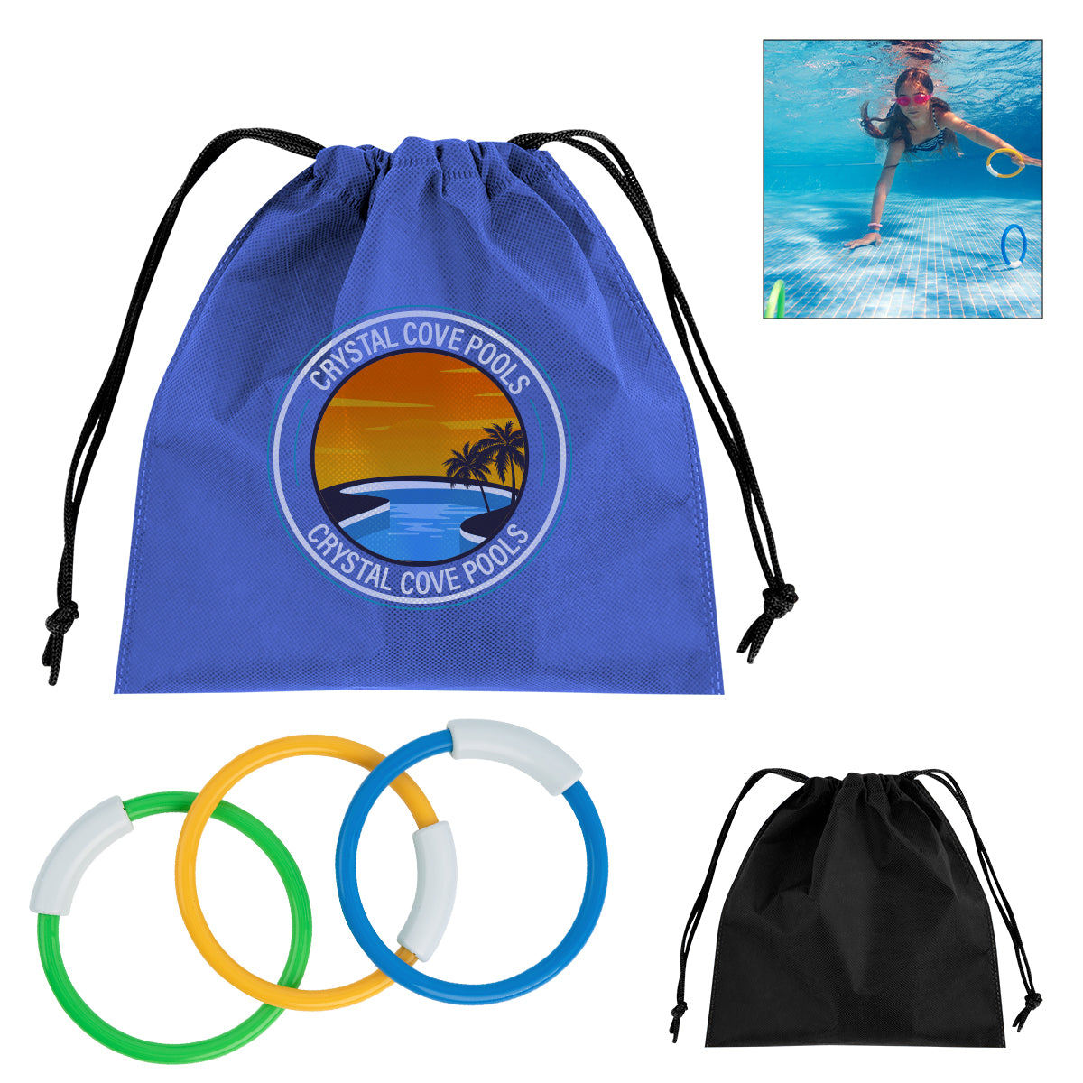 Hide & Go Swim rPET Diving Rings – RushKing