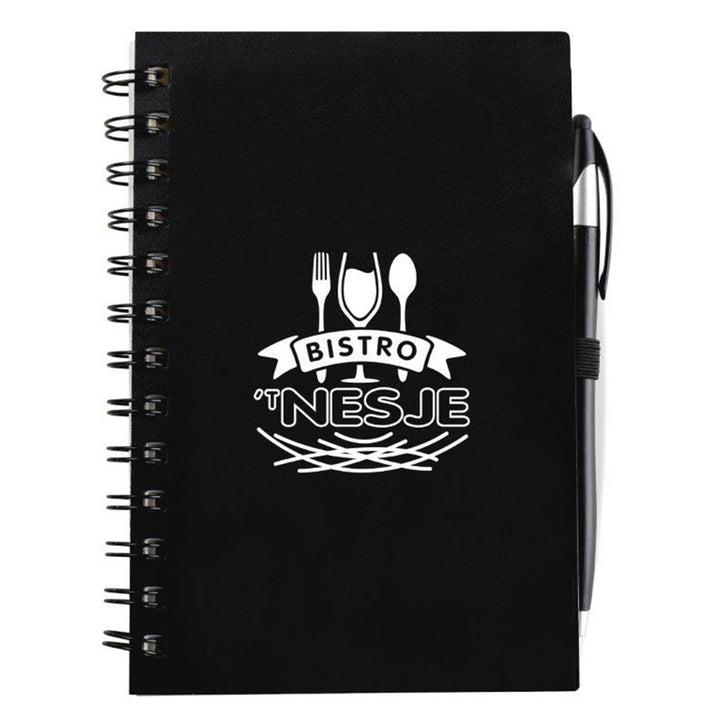 SpiralScript 5.5 x 7 Plastic Spiral Journal with Pen