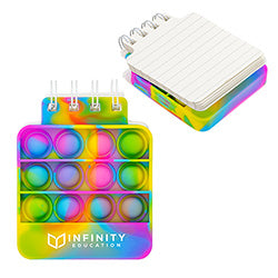 Square Spiral Notebook Push Pop